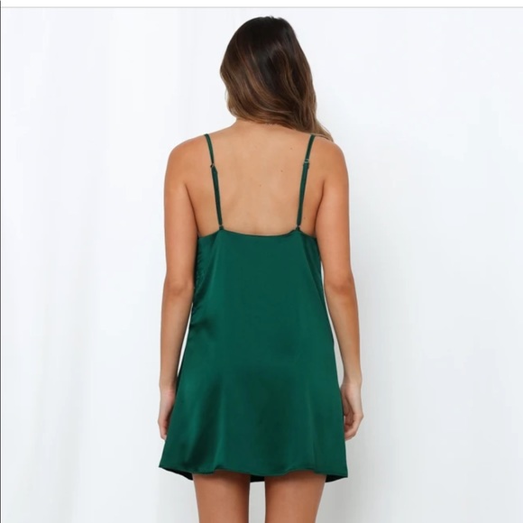 Hello Molly Mini Dress- Rose and Forrest green - Picture 5 of 6